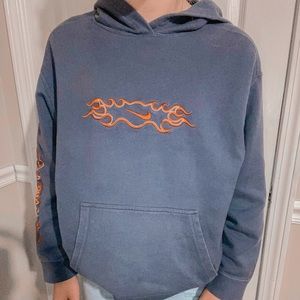 vintage nike flame hoodie sz medium